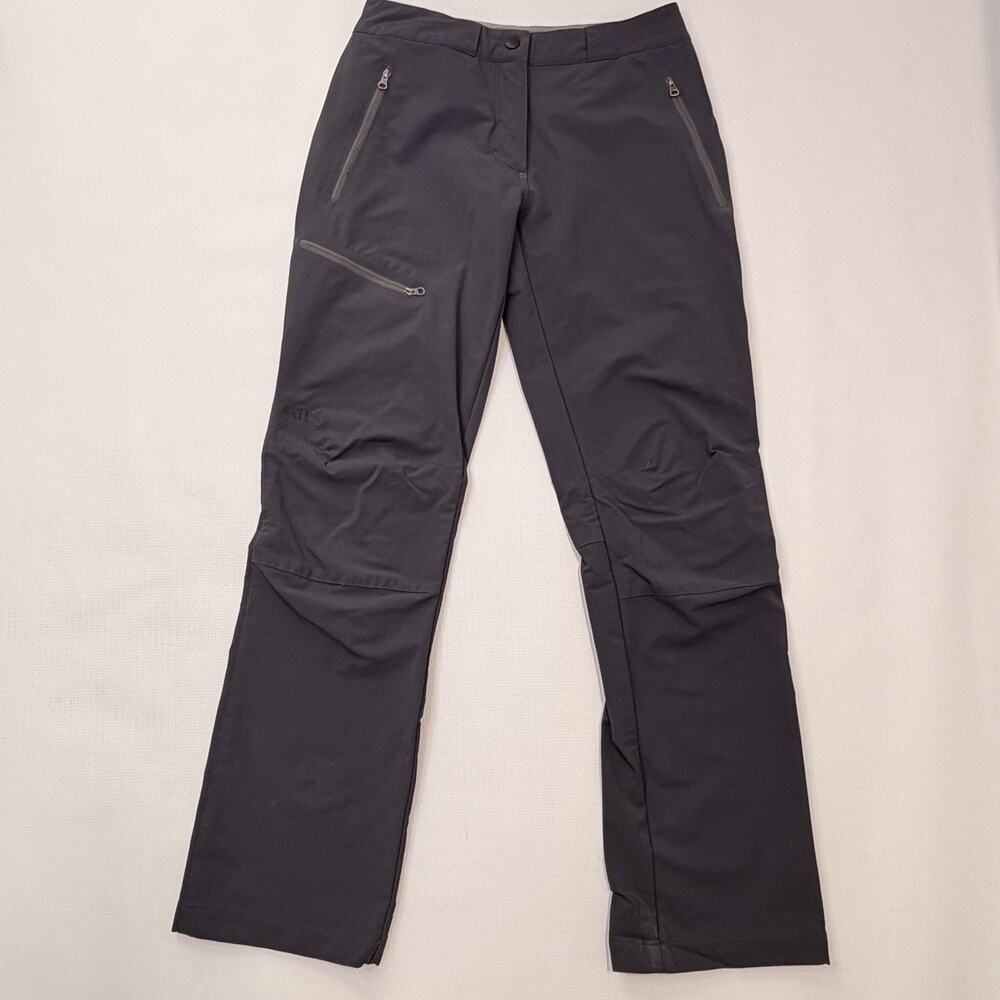 Rab Vector Pants Womens XS Gray Softshell Hiking Zip Pockets Stretch Outdoor